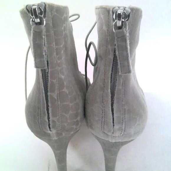 Chelsea Paris for Shopbop Lace-Up Grey Velvet Sabrine Booties Womens Size 9.5 - Picture 5 of 8